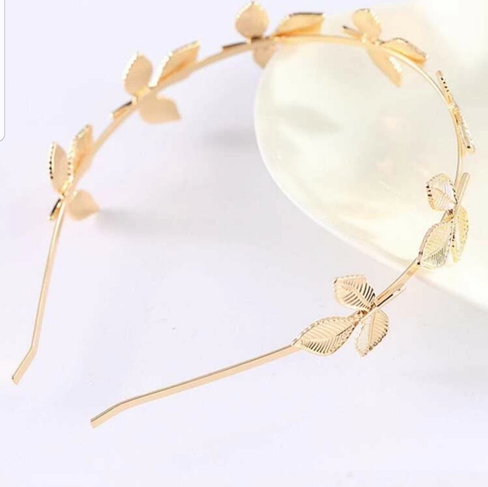 Gold Leaf Headband - Picture 2 of 3